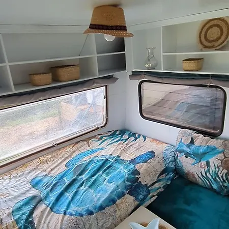 Gerestylde Vintage Caravan 